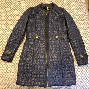 VIA SPIGA - Puffer Coat w/ Leather Trim XS